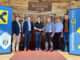 AR-Vorsitzender Roland Golger (Hertha Wels), Geschäftsleiter Michael Hag (RB Wels), Wolfgang Nöstlinger, Roland Hechenberger, Vizepräsident Alfred Huemer (Hertha Wels) und Marketingleiter Michael Mandlbauer (RB Wels)