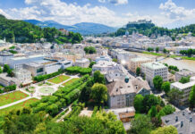 Blick über die Dächer von Salzburg