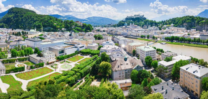 Blick über die Dächer von Salzburg