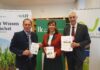 LKÖ-Präsident Josef Moosbrugger, LFI-Obfrau Maria Hutter und HAUP-Rektor Thomas Haase bei der Präsentation der Studie „Mehrwert durch Bildung“