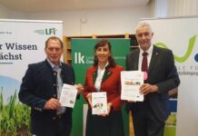 LKÖ-Präsident Josef Moosbrugger, LFI-Obfrau Maria Hutter und HAUP-Rektor Thomas Haase bei der Präsentation der Studie „Mehrwert durch Bildung“
