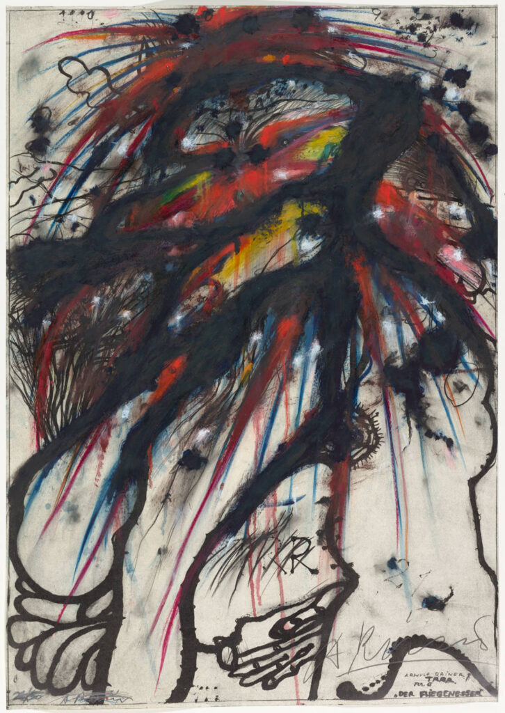 „Der Fliegenesser“, 1969, Arnulf Rainer
