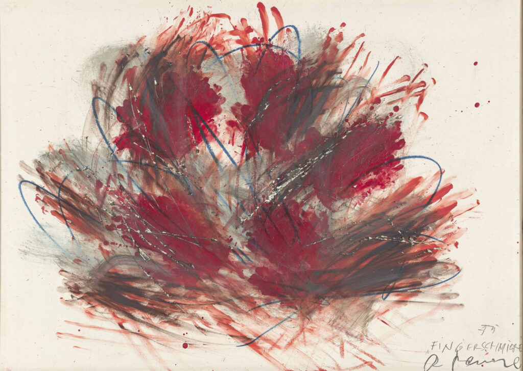 „Fingerschmiere“, 1974, Arnulf Rainer