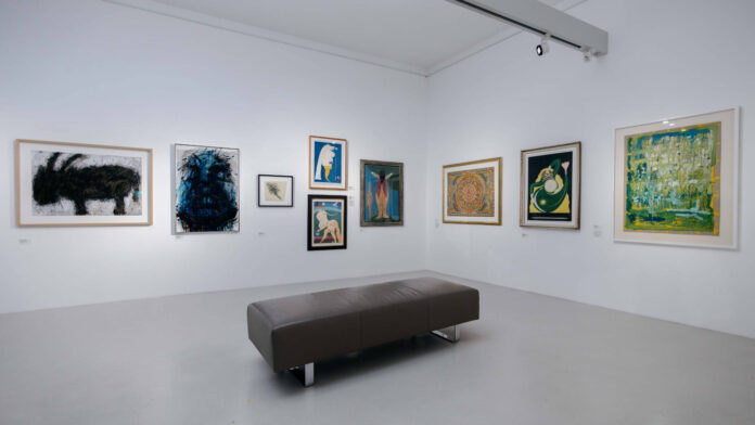 Ausstellungsansicht Arnulf Rainer & Art Brut-9 „Arnulf Rainer & Art Brut“ Ausstellungsansicht
