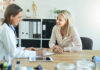 Shot of a female doctor discussing something with her patient