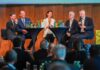 Martina Weissenbök vom Raiffeisen Campus moderierte die Talkrunde mit Michael Alge, Reinhard Schwendtbauer, Michael Höllerer und Andreas Weber.