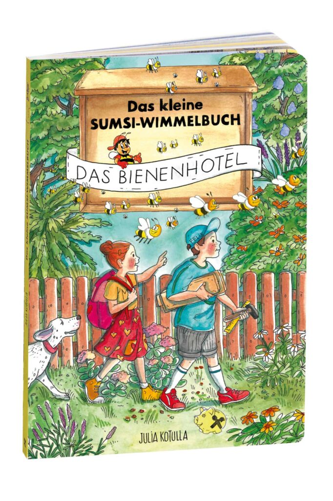 Wimmelbuch-Cover "Das Bienenhotel" für den Weltspartag 2025