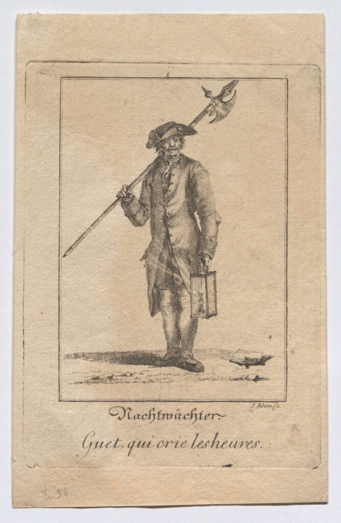 Abbildung eines Nachtwächters