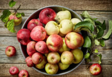 Äpfel in einer Schale