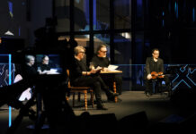 Nicholas Ofczarek und Tamara Metelka auf der Bühne