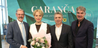 Erwin Hameseder mit Elīna Garanča, Hans Holzer und Paul Gessl