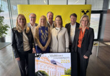 Französische Reise auf Schloss Halbturn Landesrätin Daniela Winkler, Markus Ulram, Gabriele Schindl, Sebastian Holecek, Philippa Königsegg-Aulendorf, Rudolf Könighofer und Generaldirektor-Stellvertreterin Eva Fugger