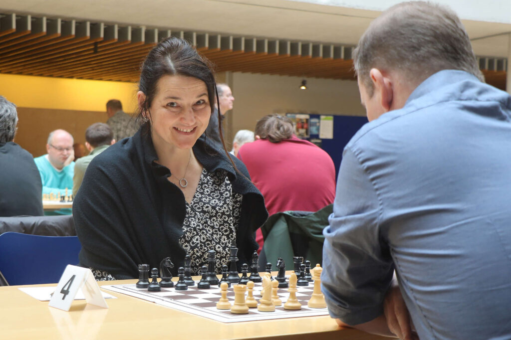 Julia Novkovic am Brett bei einem Bundesligamatch in Rankweil