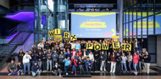 Gruppenfoto vom Powerday für Lehrlinge