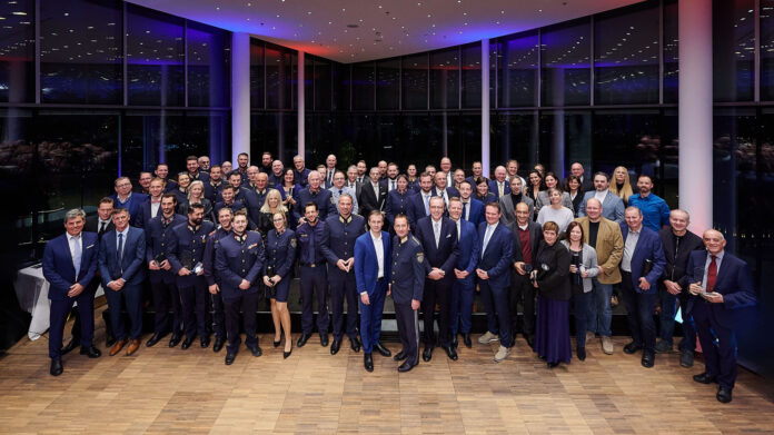 Gruppenfoto von der Verleihung des Sicherheitsverdienstpreises für Wien 2025