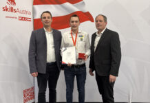 Geschäftsführer David Wondra, Marcel Riener und Betriebsleiter Christian Haneder