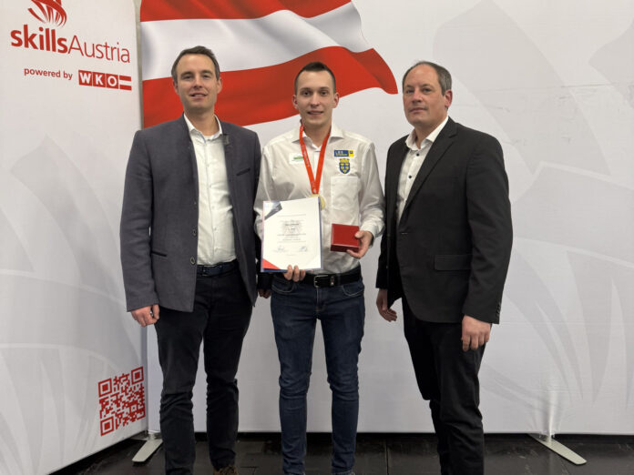 Geschäftsführer David Wondra, Marcel Riener und Betriebsleiter Christian Haneder