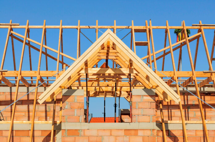 Dachstuhl eines Einfamilienhauses