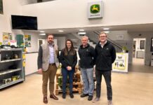 Das Führungsteam am RLG-Technik-Standort Eggendorf: Harald Herber, Nina Rampula, Norbert Lechner und Philipp Windbichler