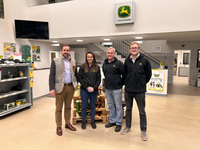 Das Führungsteam am RLG-Technik-Standort Eggendorf: Harald Herber, Nina Rampula, Norbert Lechner und Philipp Windbichler