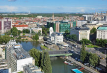 Moderater Preisauftrieb bei Wohnimmobilien erwartet Symbolbild Ballungsraum: Blick auf Wien von oben