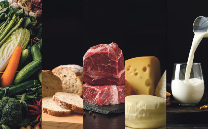 Symbolbild für Lebensmittel / Collage