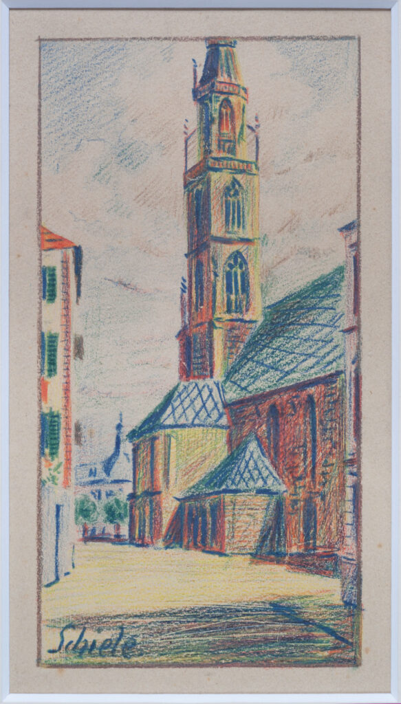 Ein frühes Werk von Egon Schiele von der Bozener Stadtkirche