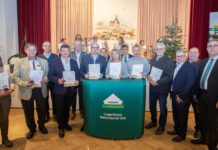 Geehrte Mitarbeitenden aus dem Lagerhaus Weinviertel Ost