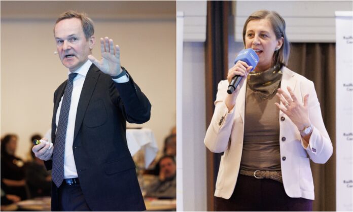 Collage mit Franz Schellhorn und Barbara Eibinger-Miedl