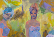 Große Namen und junge Künstler im Museum der Moderne Das Gemälde „Belles“ (die Schönen) von Georgia Gardner Gray