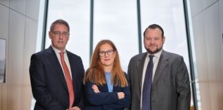 Gruppenfoto von Dieter Aigner, Karin Kunrath und Hannes Cizek