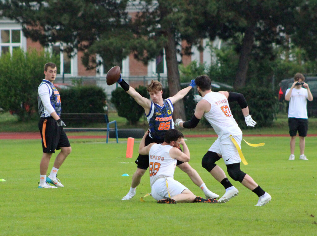 Spieler der Klosterneuburg Indians in Action