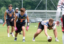 Spieler der Klosterneuburg Indians in Action