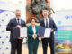 EIB und OeHT mit Rückenwind für den Tourismus Das Förderprogramm wurde von EIB-Vizepräsident Karl Nehammer und OeHT-Geschäftsführer Matthias Matzer im Beisein von Tourismus-Staatssekretärin Elisabeth Zehetner unterzeichnet.
