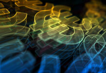 Krypto: Regulatorik als Booster Illustration eines Euro-Stablecoins, diitalisiertes Eurozeichen