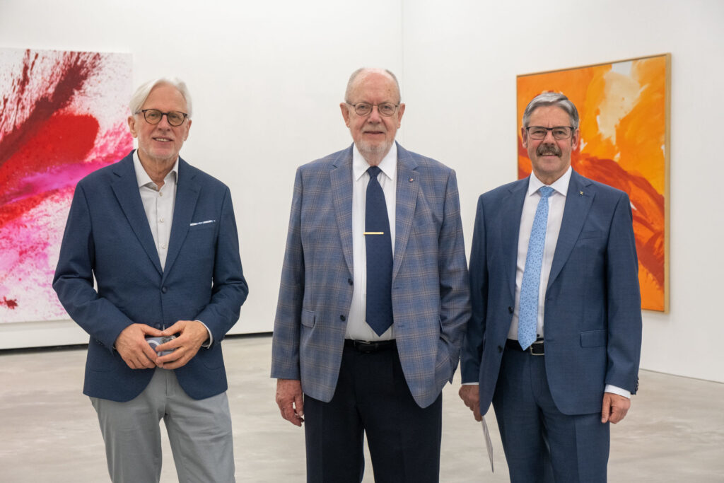 Carl Aigner, Heinz Angerlehner und Erwin Hameseder bei der Eröffnung