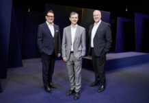 Das Vorstandstrio der RLB Vorarlberg, Manfred Miglar, Michael Alge und Thomas Nussbaumer