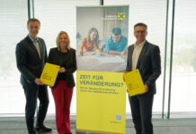 RBSK-Geschäftsführer Christian Vallant, RLB-Burgenland-GD-Stellvertreterin Eva Fugger und RLB-Vorstand Rudolf Suttner