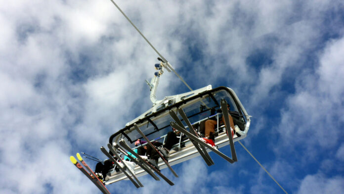 Sessellift von unten