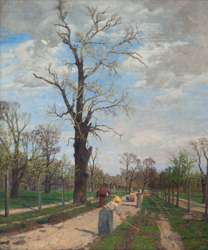 Tina Blau, Frühlingslandschaft um 1900