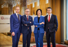 Die RVS-Geschäftsleiter Andreas Derndorfer, Heinz Konrad, Anna Doblhofer-Bachleitner und Manfred Quehenberger