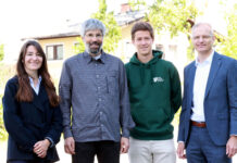 Marie Krombholz-Reindl (RVS-Nachhaltigkeitsmanagement), Stefan Dötterl und Jakob Seilern-Aspang (Universität Salzburg) sowie Andreas Derndorfer (RVS-Geschäftsleitung)