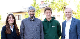 Marie Krombholz-Reindl (RVS-Nachhaltigkeitsmanagement), Stefan Dötterl und Jakob Seilern-Aspang (Universität Salzburg) sowie Andreas Derndorfer (RVS-Geschäftsleitung)
