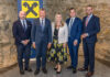 Die Vorstände Wolfgang Mayr, Vorsitzender Matthias Breidt, Karin Wallerstorfer-Rögl und Michael Hamedinger sowie Aufsichtsratsvorsitzender Christoph Danner