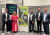 Gruppenfoto: Julian Zeilinger, Karin Wallerstorfer-Rögl, Matthias Tindorf, Harald Kosch und Christoph Schöndorfer