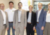 Bernhard Wimmer (RVS-Experte für Start-ups), Matthias Ramsauer (RevoWood), Michael Geretschläger, Anja Geretschläger (beide Feragen), Andreas Derndorfer und Sybille Maier-Ginther (Prokuristin Techno-Z)