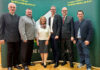 AR-Vorsitzender Roman Bruckner, Obmann Konrad Schützenhöfer, Landtagsabgeordnete Theresia Heil, Geschäftsführer Hermann Klapf, RWA-Generaldirektor und Gastreferent Johannes Schuster sowie Obmann-Stv. Florian Summerer