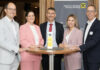 Christoph Leinberger (Leiter RVS-Firmenkunden), Anita Zehrer (MCI), Manfred Quehenberger, Vanessa Nimmrichter (Moderation) und Thomas Treffner (RVS-Leiter Finanzplanung)