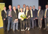 Raiffeisen Regionalbank Güssing-Jennersdorf mit solider Basis Vorstandsdirektor Günter Penthor, die Aufsichtsräte Ernst Jeindl, Gerhard Peischl und Martin Wolf, Petra Mayer (Mitarbeiterin Sondergestion), Günther Hadl, Vorstandsdirektorin Karin Saiger, AR-Vors.-Stv. Gerhard Granitz, RBI-CEO Johann Strobl, AR-Vorsitzender Berthold Schlaffer und Vorstandsdirektor Jürgen Böhm