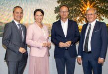 Die Geschäftsleiter Joachim Knoglinger und Dagmar Inzinger-Dorfer, Markus Hengstschläger und AR-Vorsitzender Rudolf Leitner